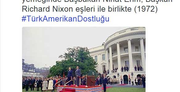Tarihe Not : ABD Büyükelçiliği’nden Nihat Erim fotoğrafı Tarihe Not : ABD Büyükelçiliği’nden Nihat Erim fotoğrafı